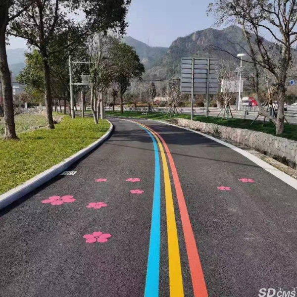 校园彩色防滑交通安全路面